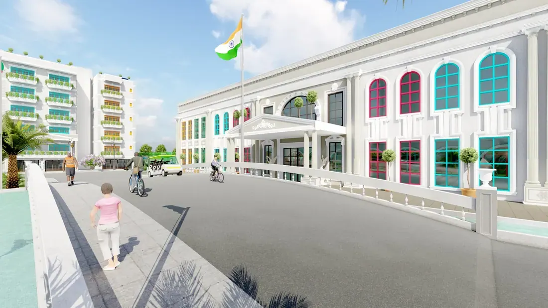Grand Balustrade Arrival Boulevard